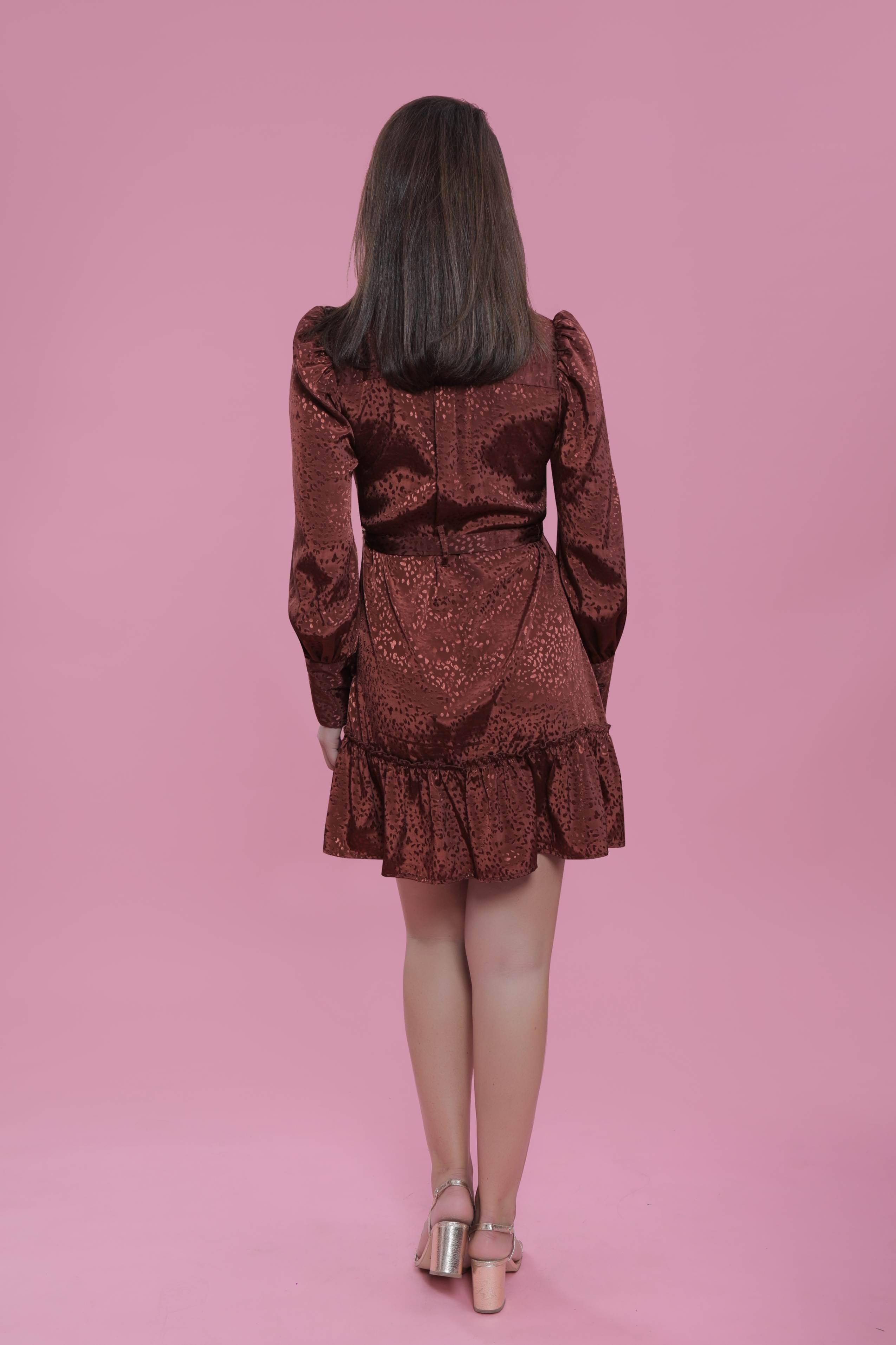 Jacquard Satin A-line Party Dress FRENCH THEORY