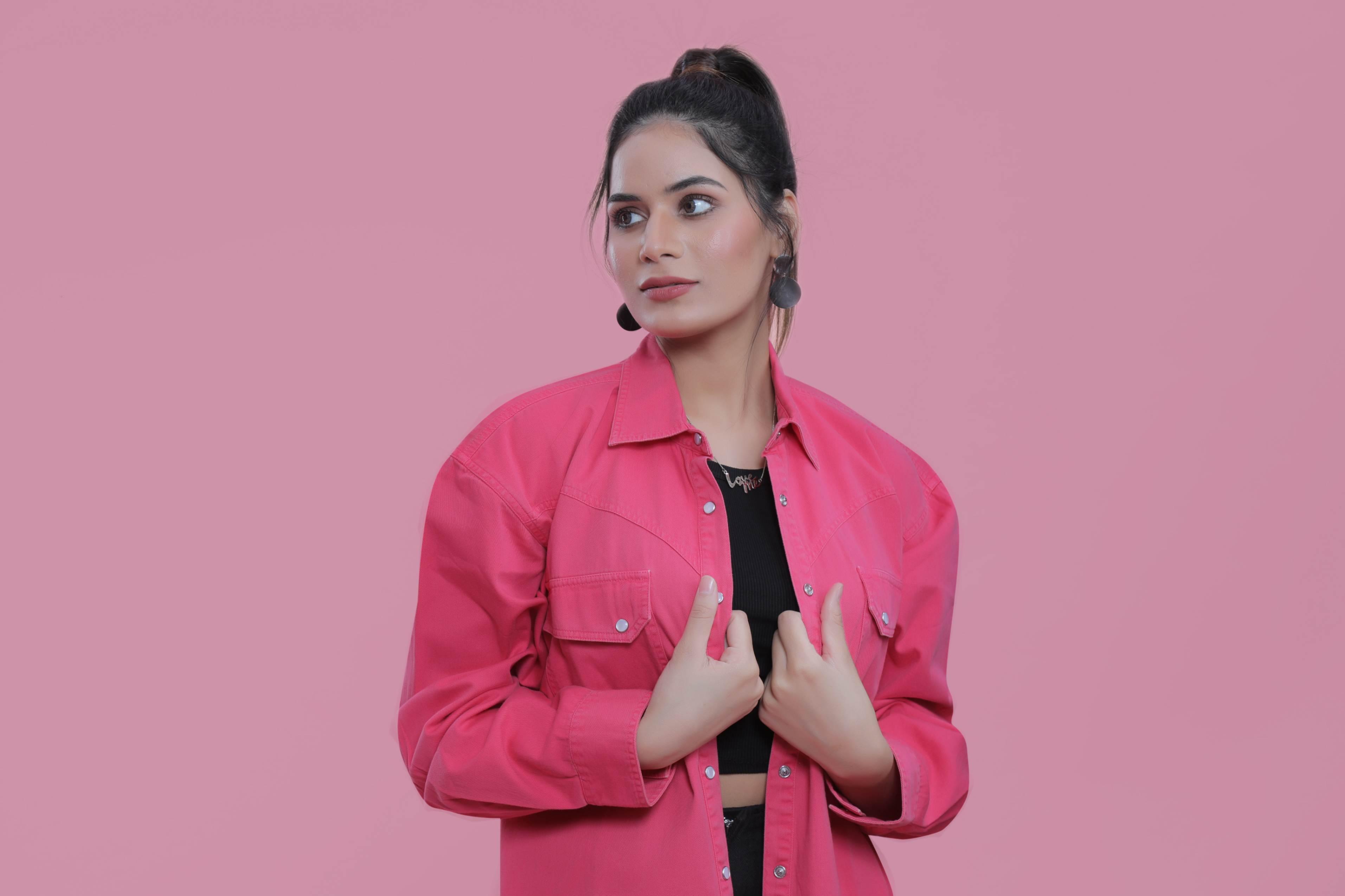 Overdyed Oversized Jacket with Long Sleeves FRENCH THEORY