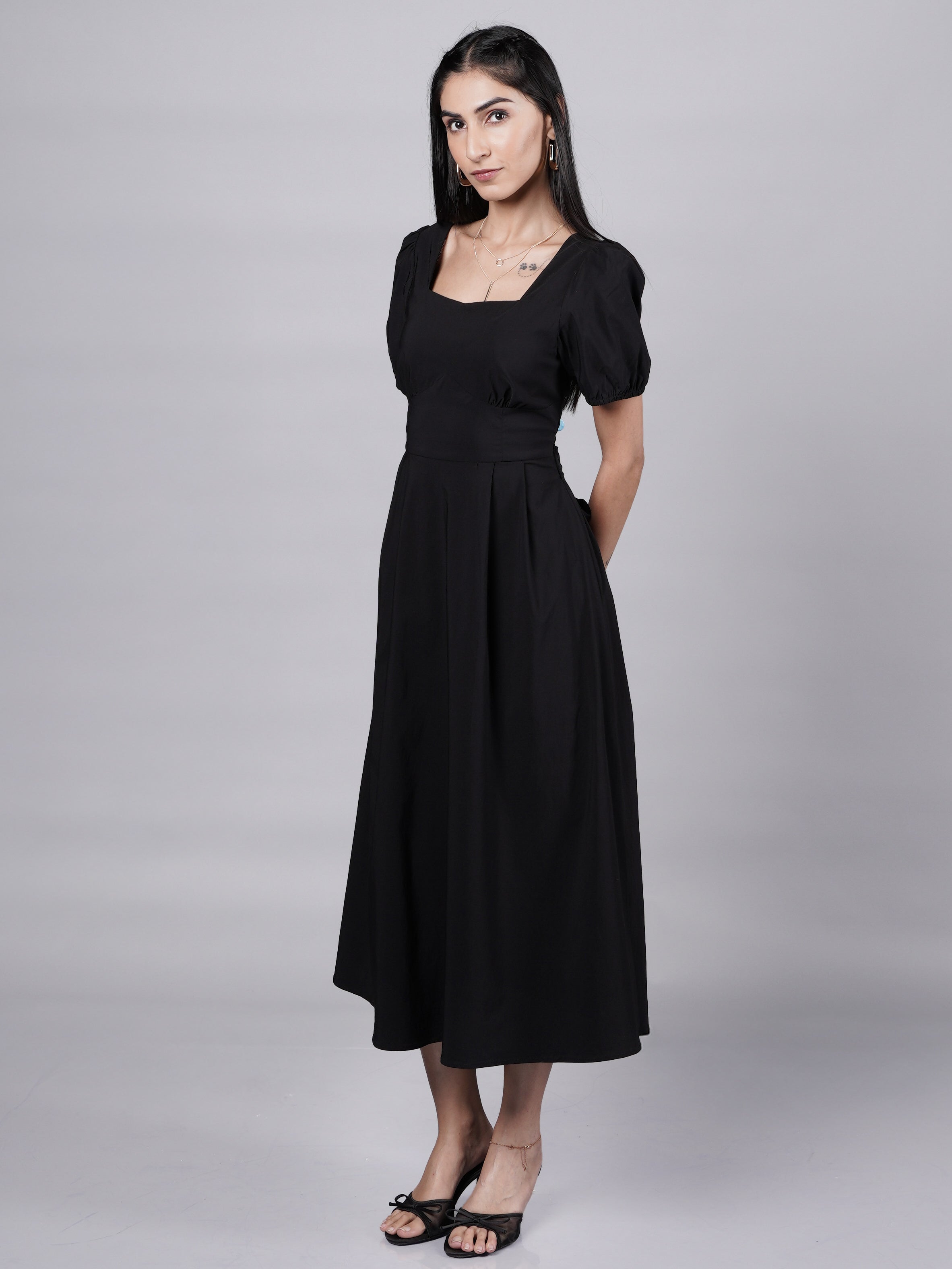 Classic Black Fitted Dress