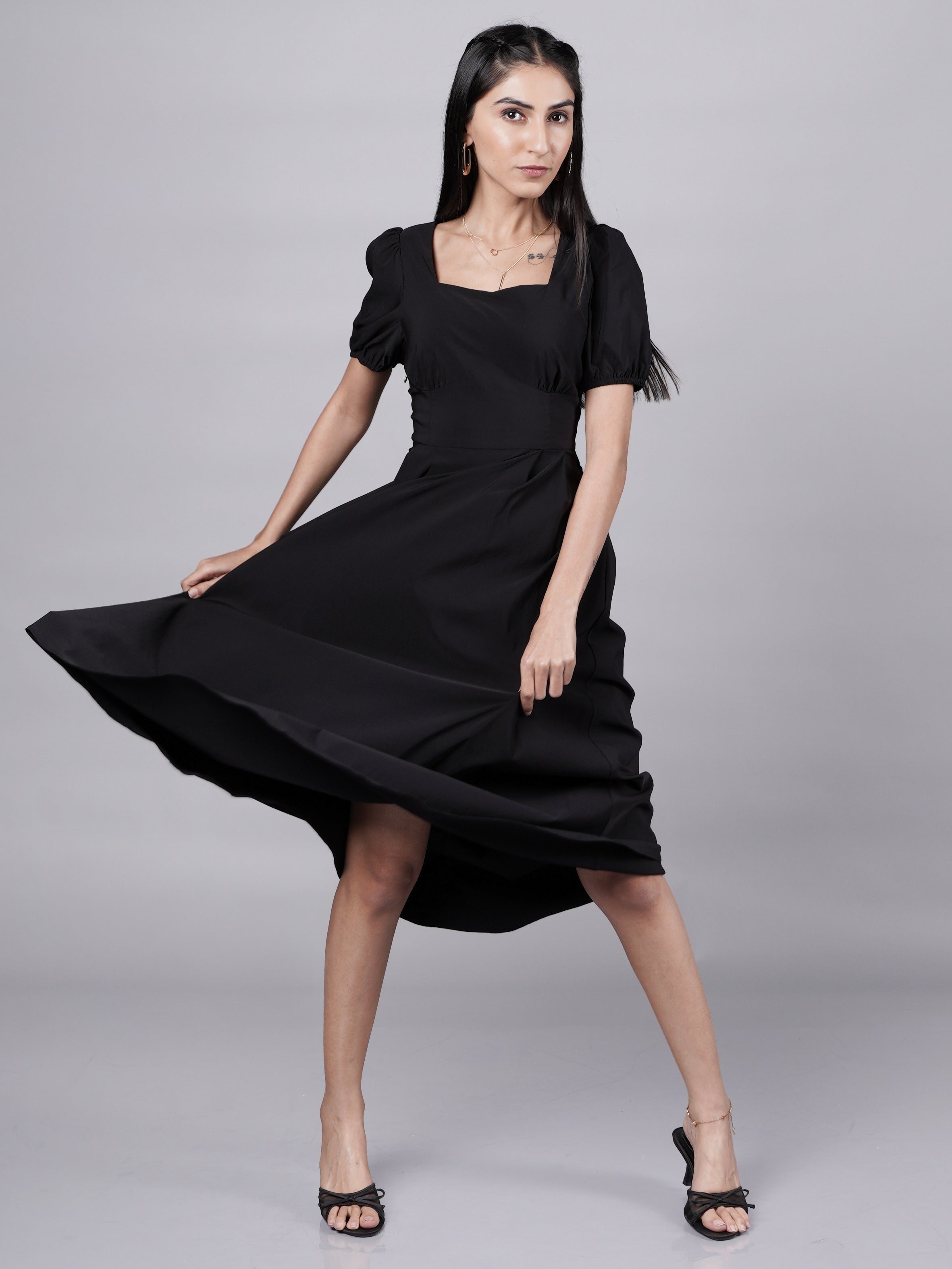 Classic Black Fitted Dress