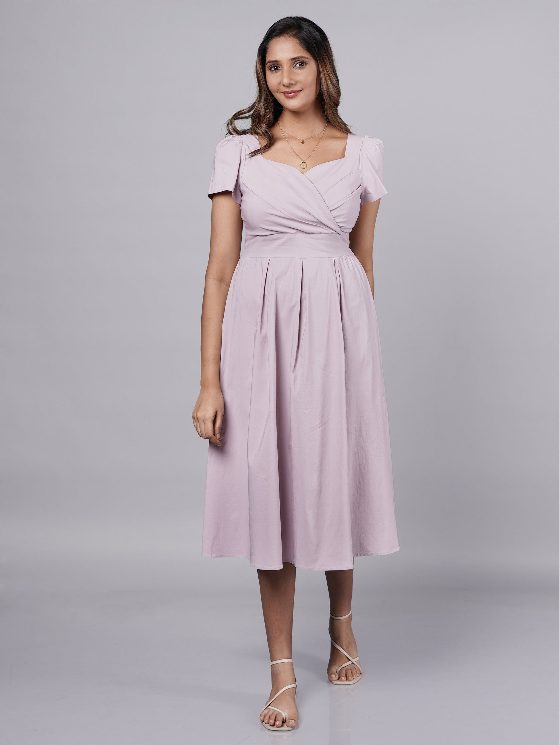 Cotton Lavender Dress