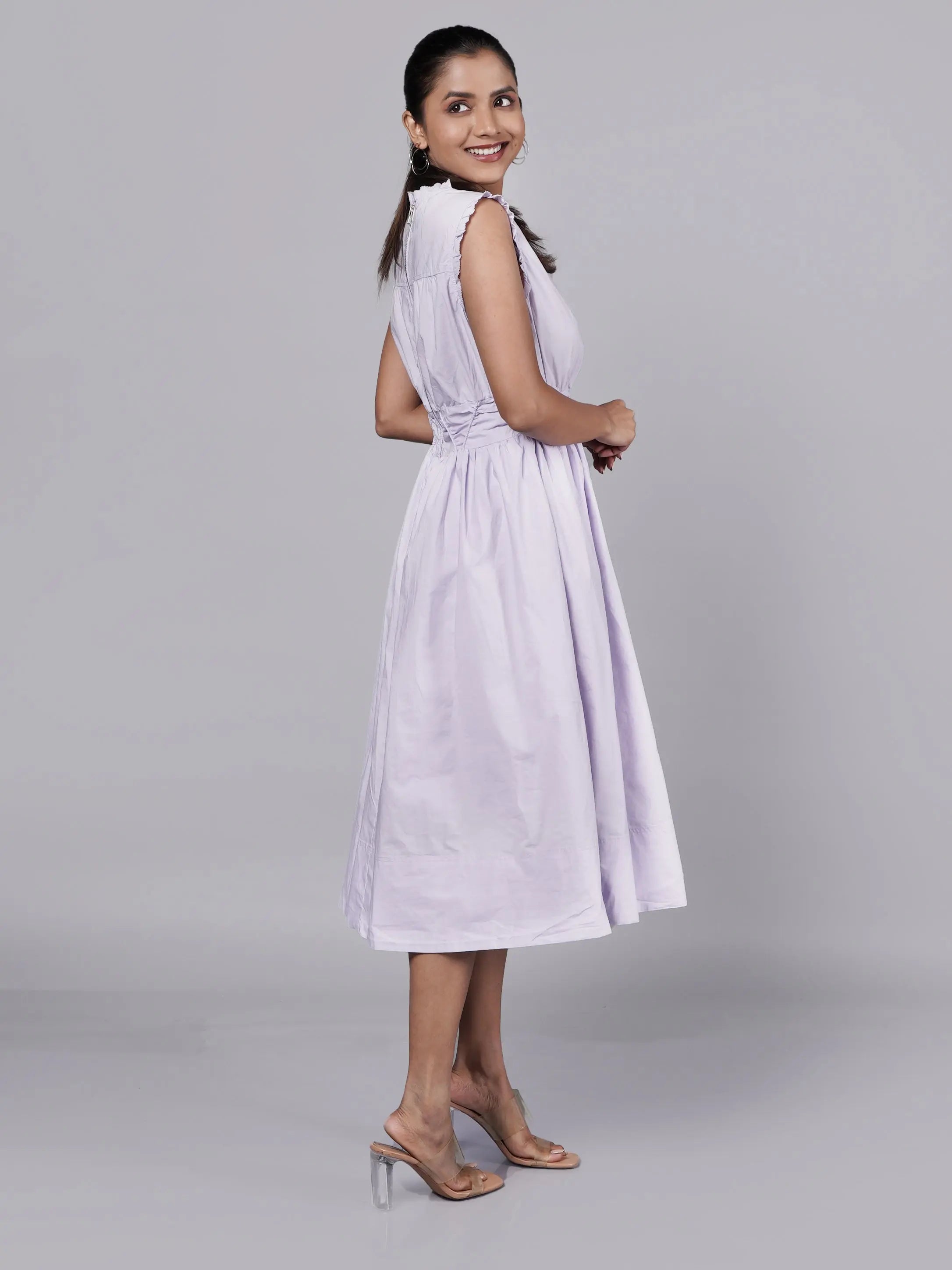 Refined Lavender Dress Old Money Style