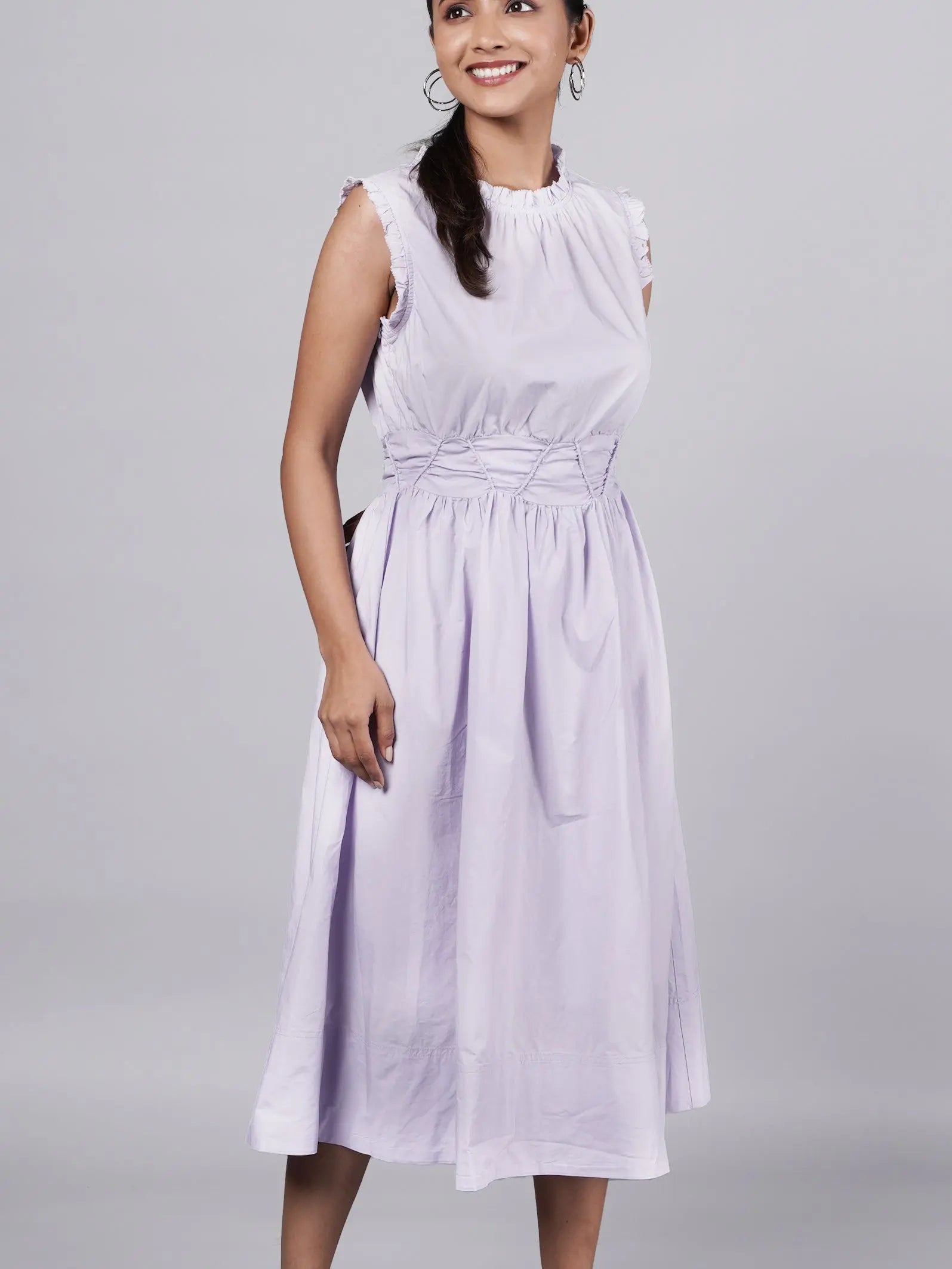 Refined Lavender Dress Old Money Style