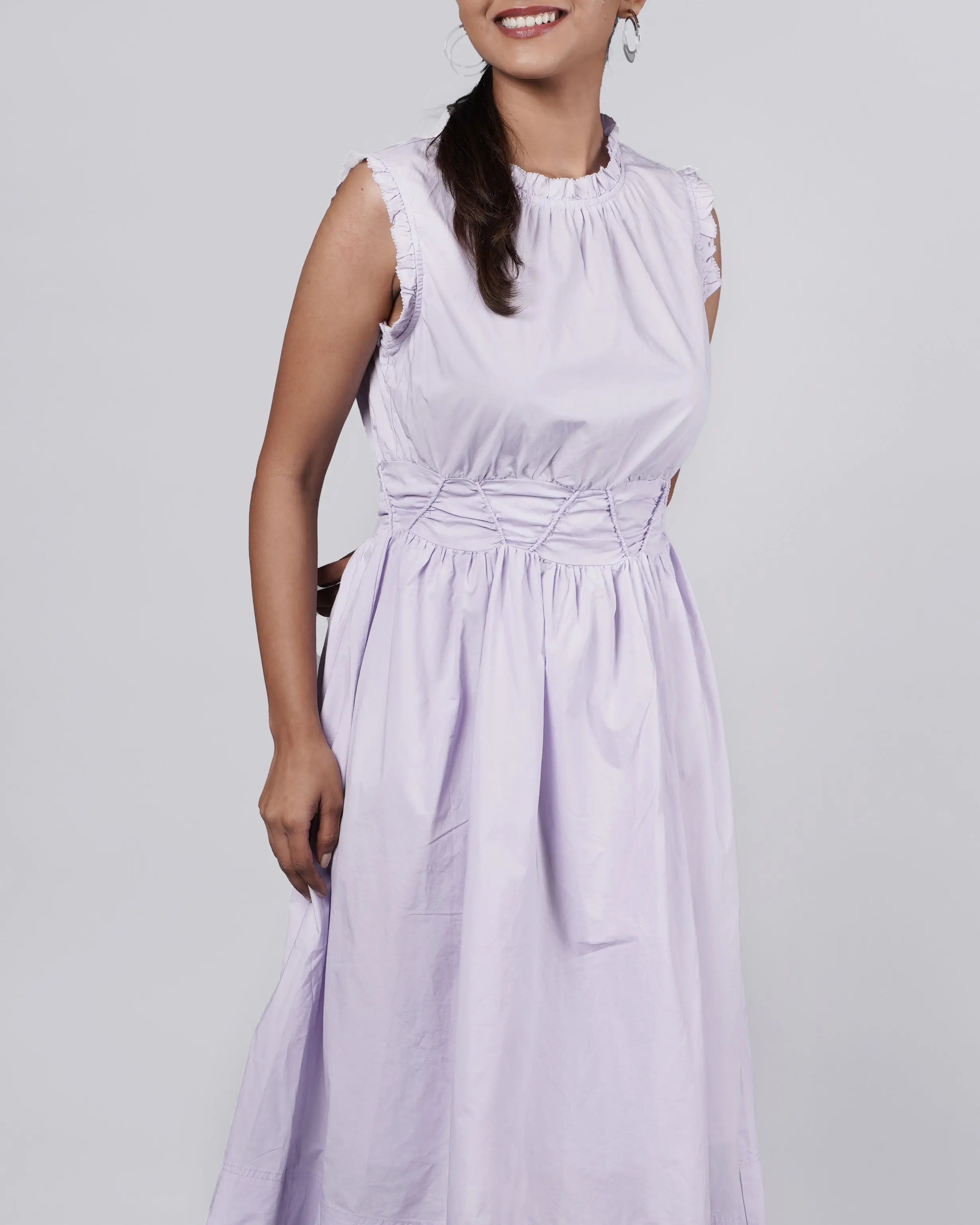 Refined Lavender Dress Old Money Style