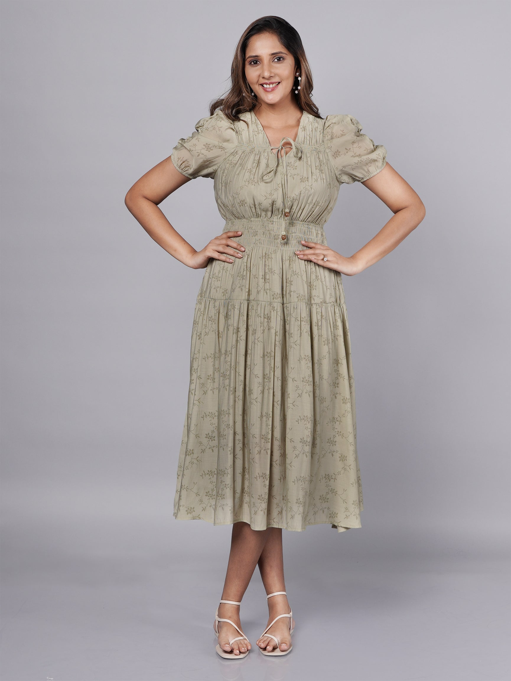 Green One-Piece Dress – Dreamy Cottagecore Vibes