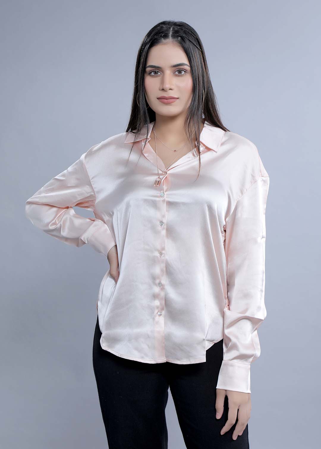Oversized Satin Shirt FRENCH THEORY