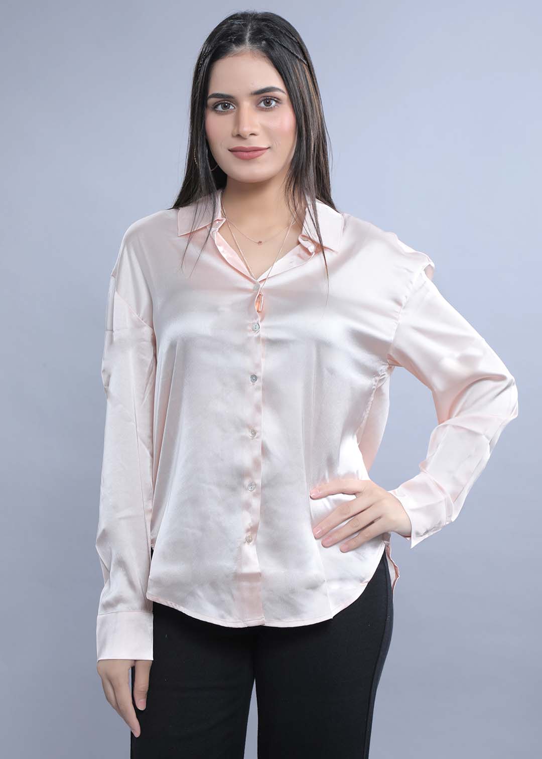 Oversized Satin Shirt FRENCH THEORY