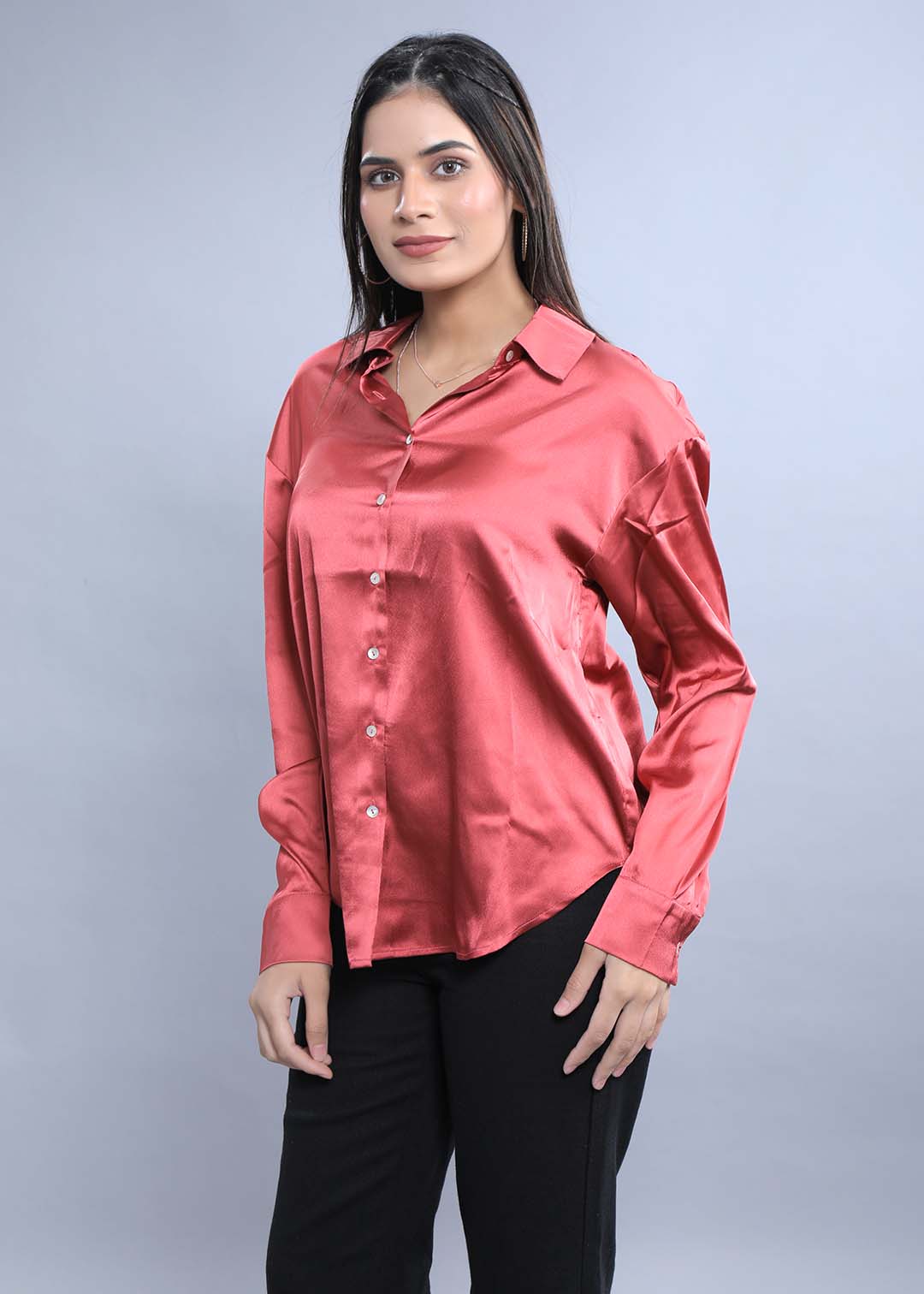 Oversized Satin Shirt FRENCH THEORY