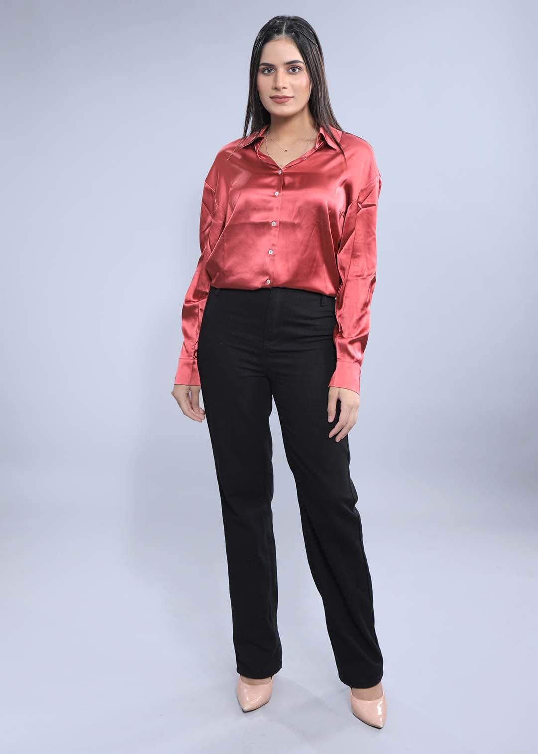 Oversized Satin Shirt FRENCH THEORY