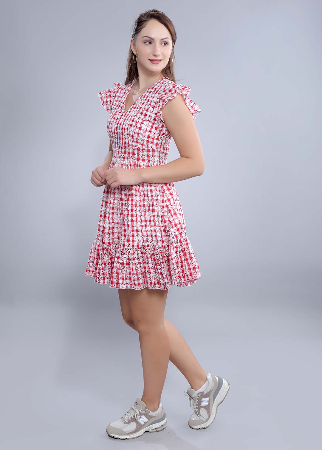 Schiffli Fit & Flare Dress FRENCH THEORY