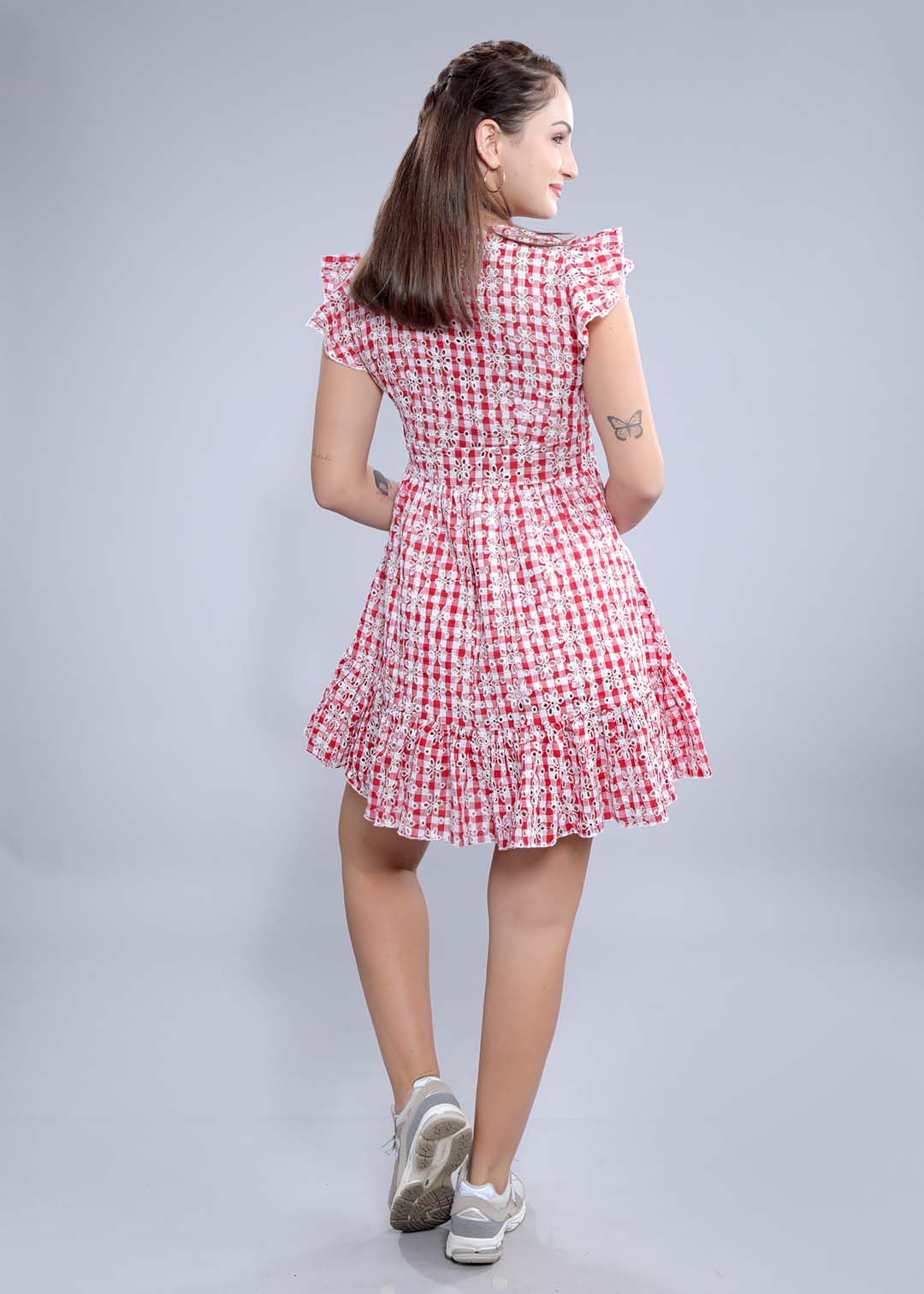 Schiffli Fit & Flare Dress FRENCH THEORY