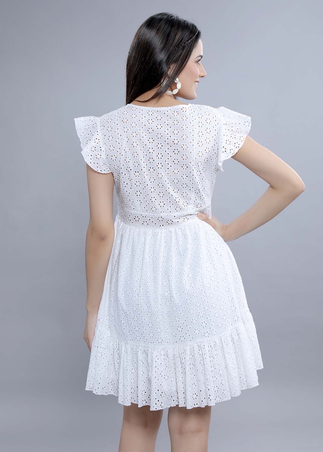 Schiffli Fit & Flare Dress FRENCH THEORY