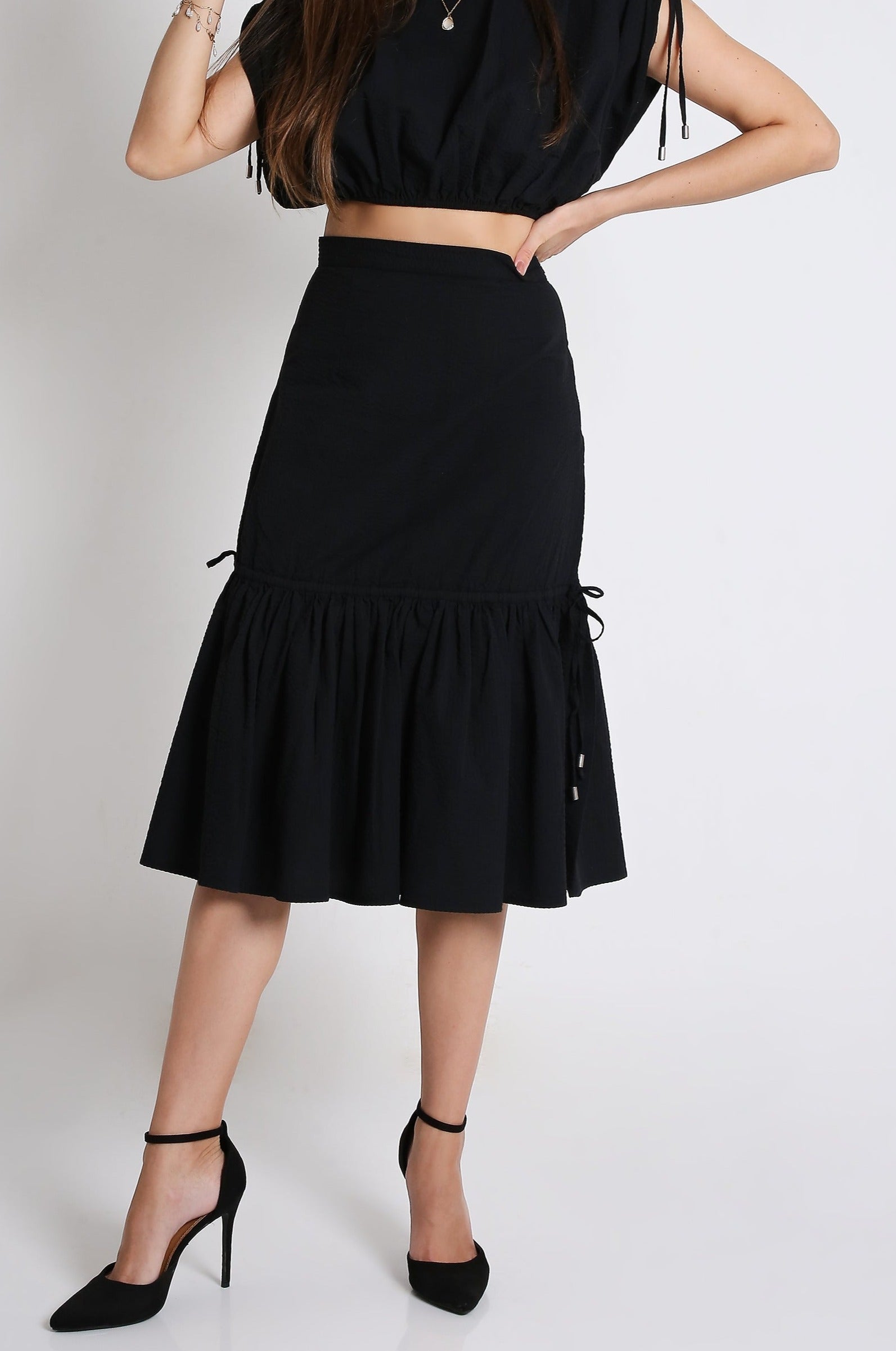 Midi Fit & Flared Skirt FRENCH THEORY
