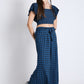 Frilled Crop Top & Long Flared Pant Co-Ord Set