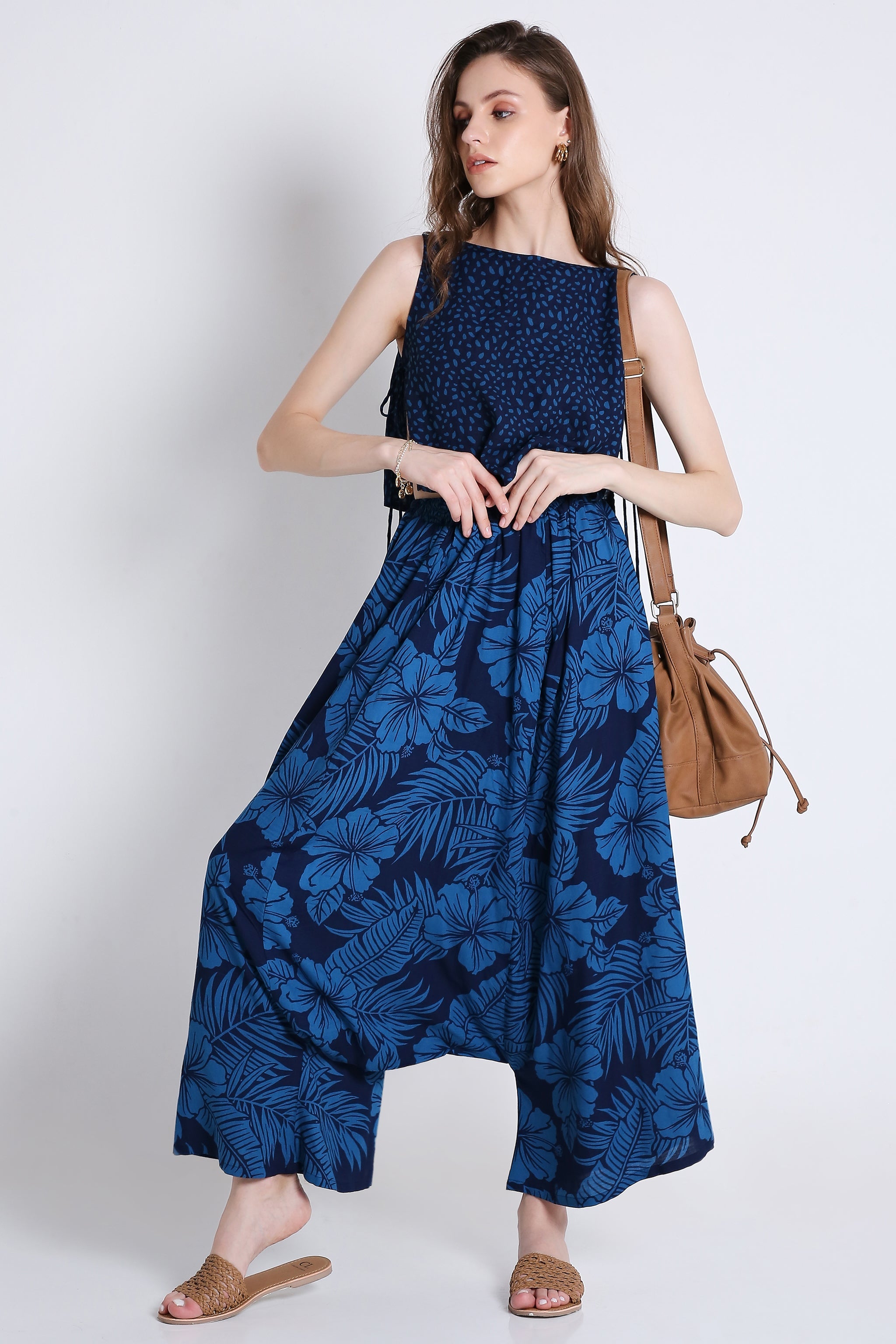 Printed Long Harem Pants