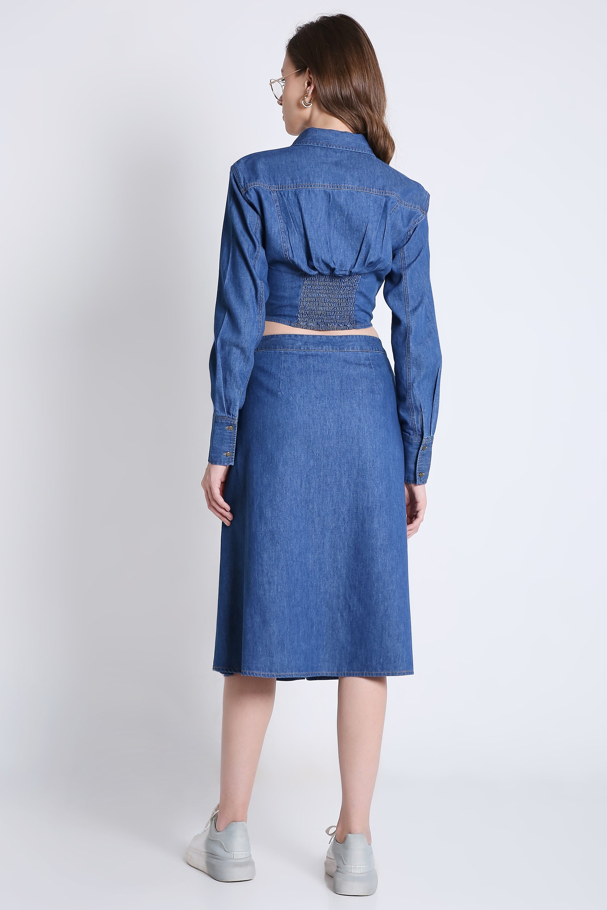 Denim Crop Shirt FRENCH THEORY