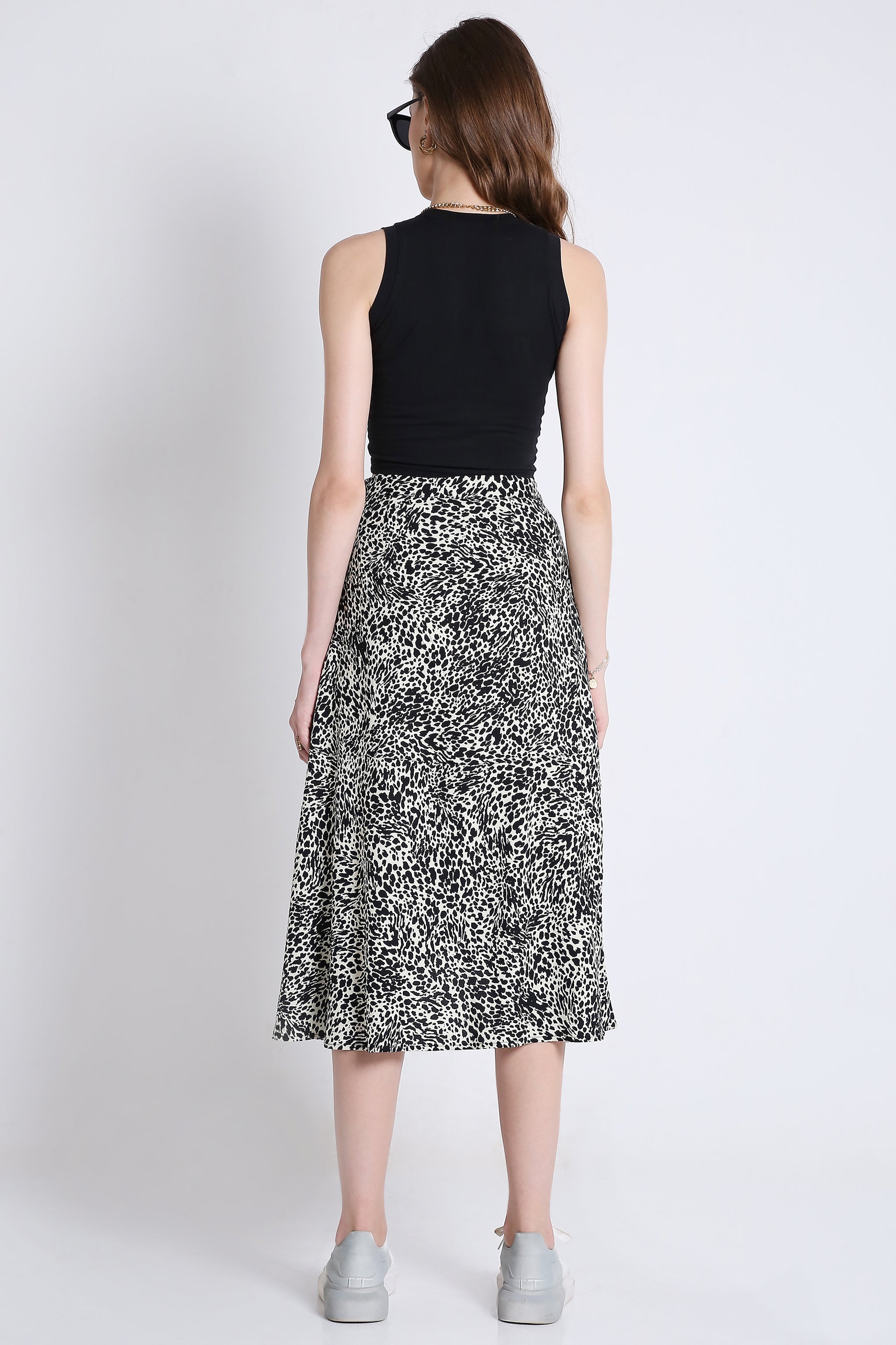 Printed Wrap Around Skirt FRENCH THEORY