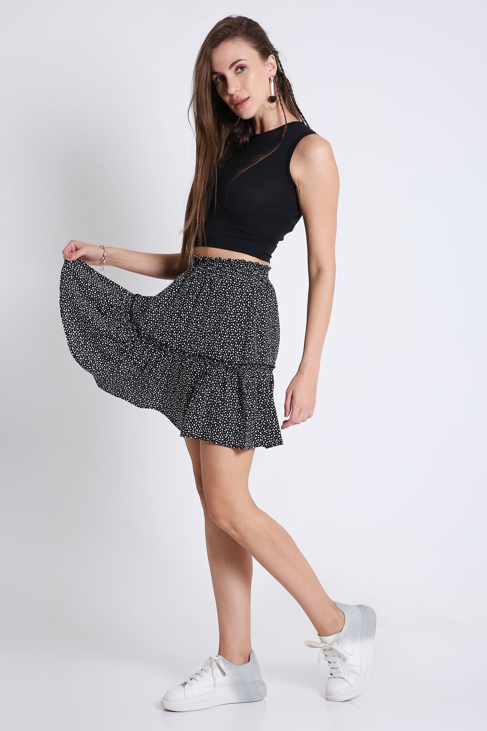 Mini Flared Skirt