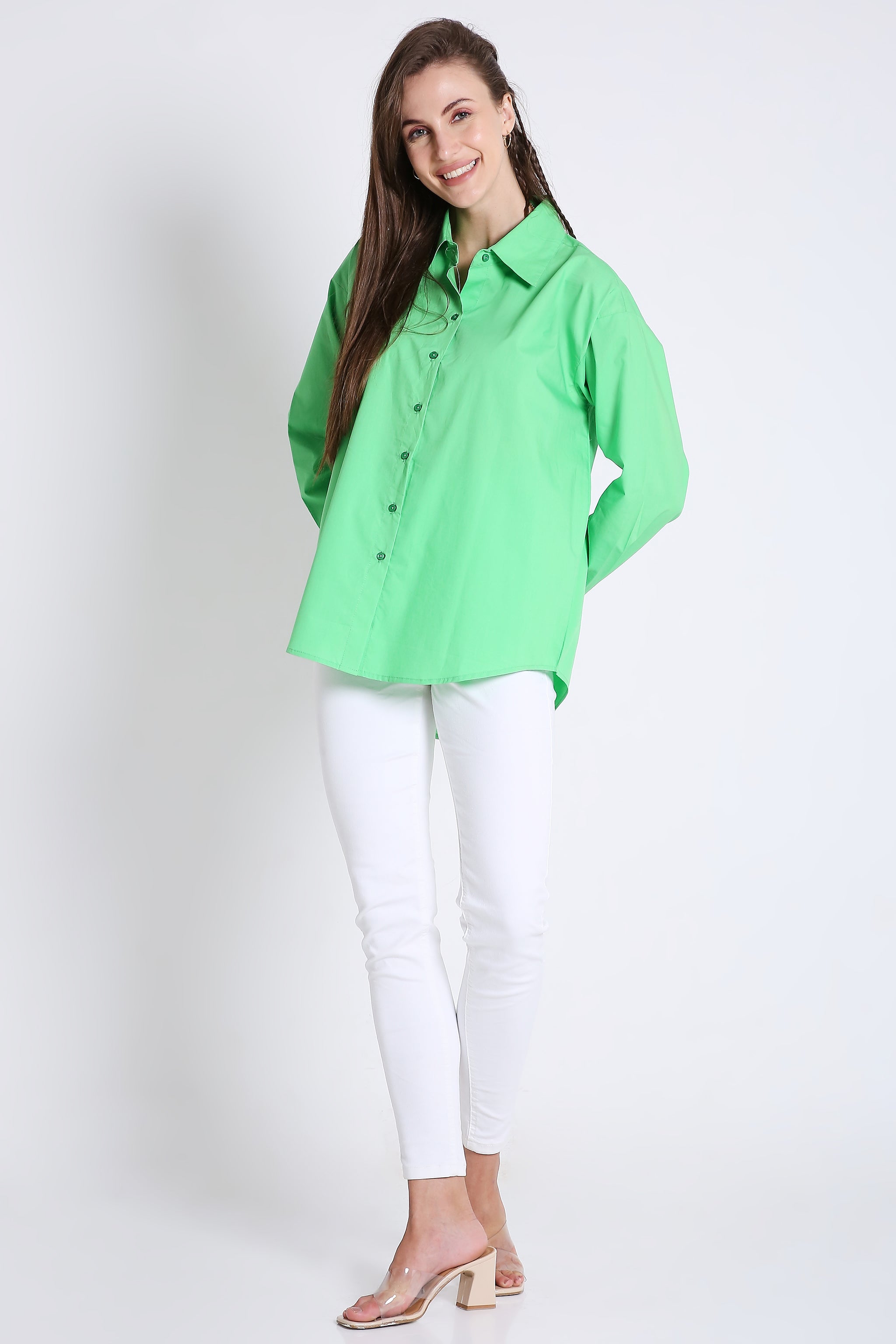 Long Sleeve Oversized Poplin Shirt FRENCH THEORY