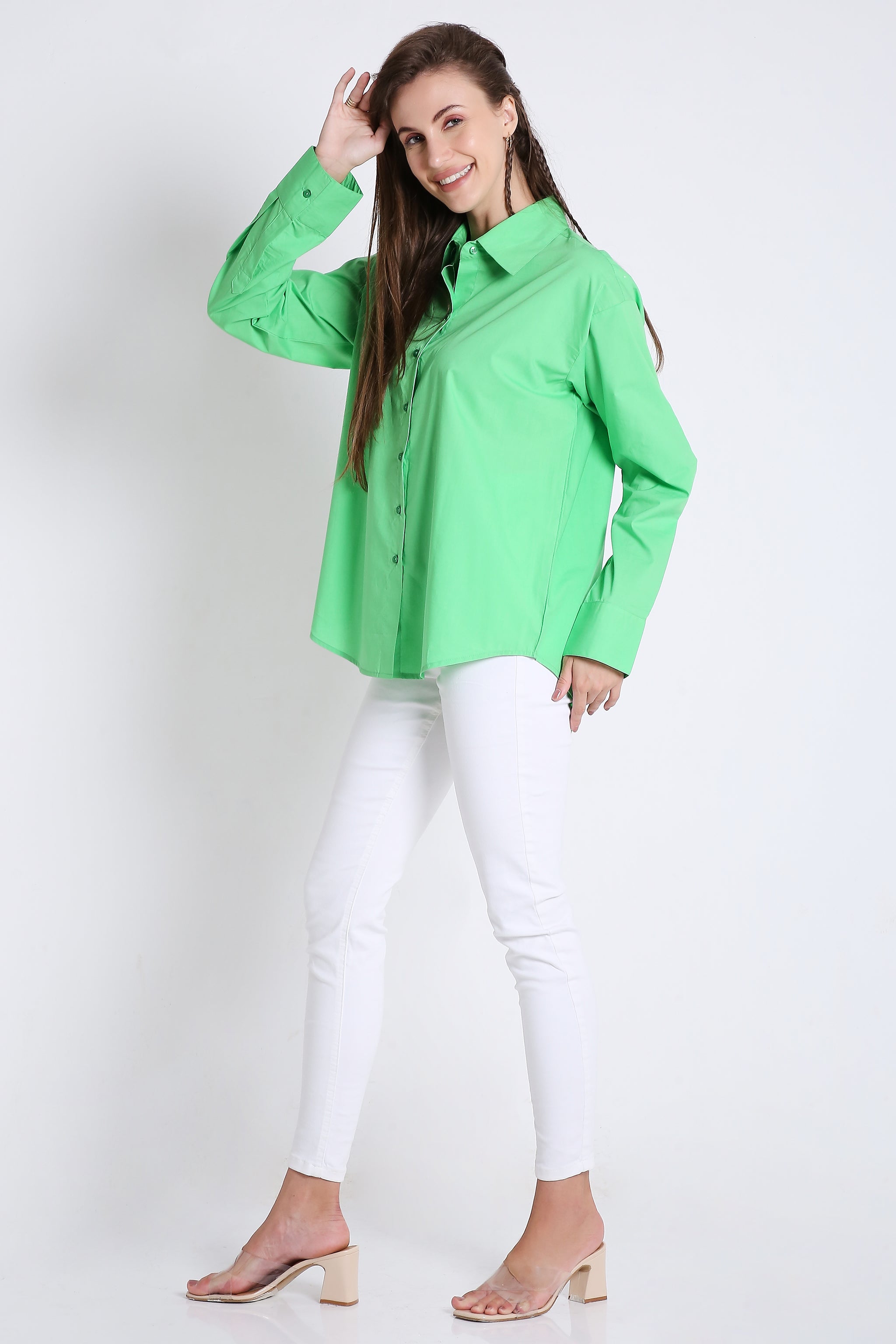 Long Sleeve Oversized Poplin Shirt FRENCH THEORY