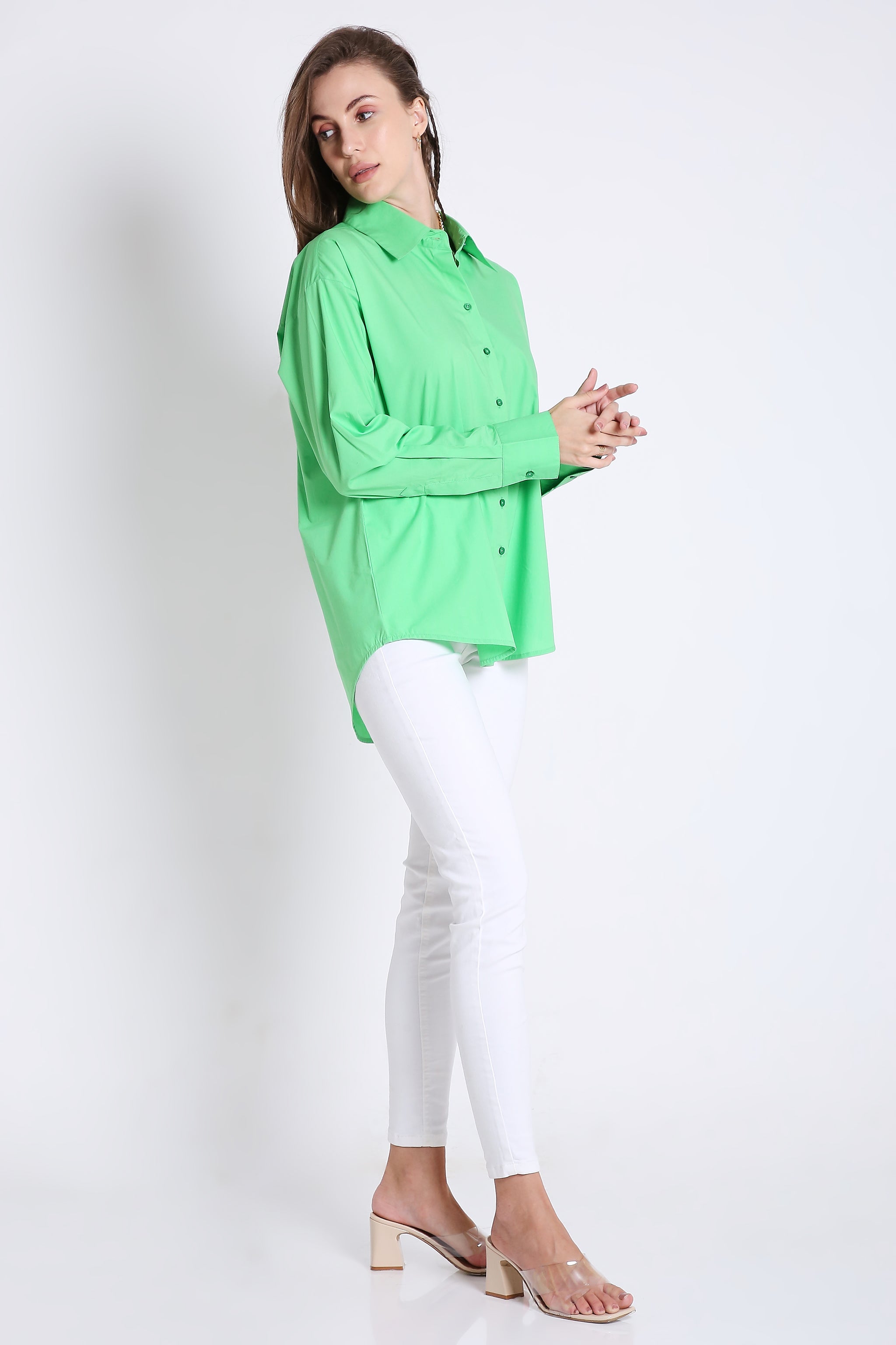 Long Sleeve Oversized Poplin Shirt FRENCH THEORY