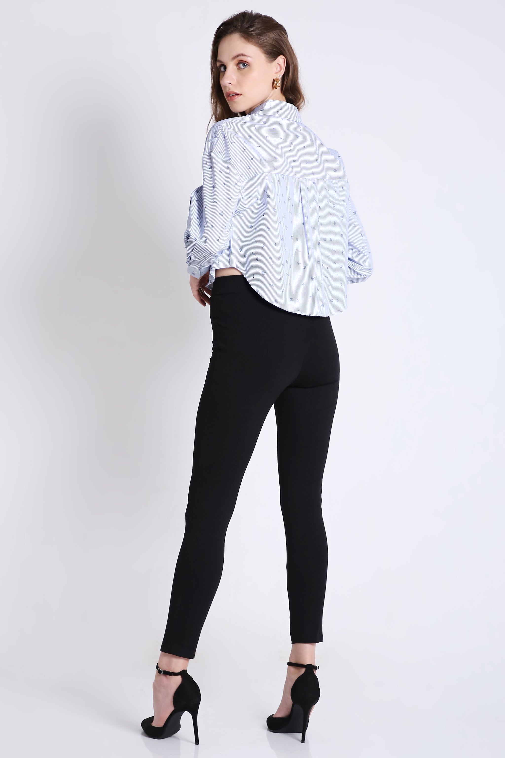 Boxy Fit Crop Shirt FRENCH THEORY