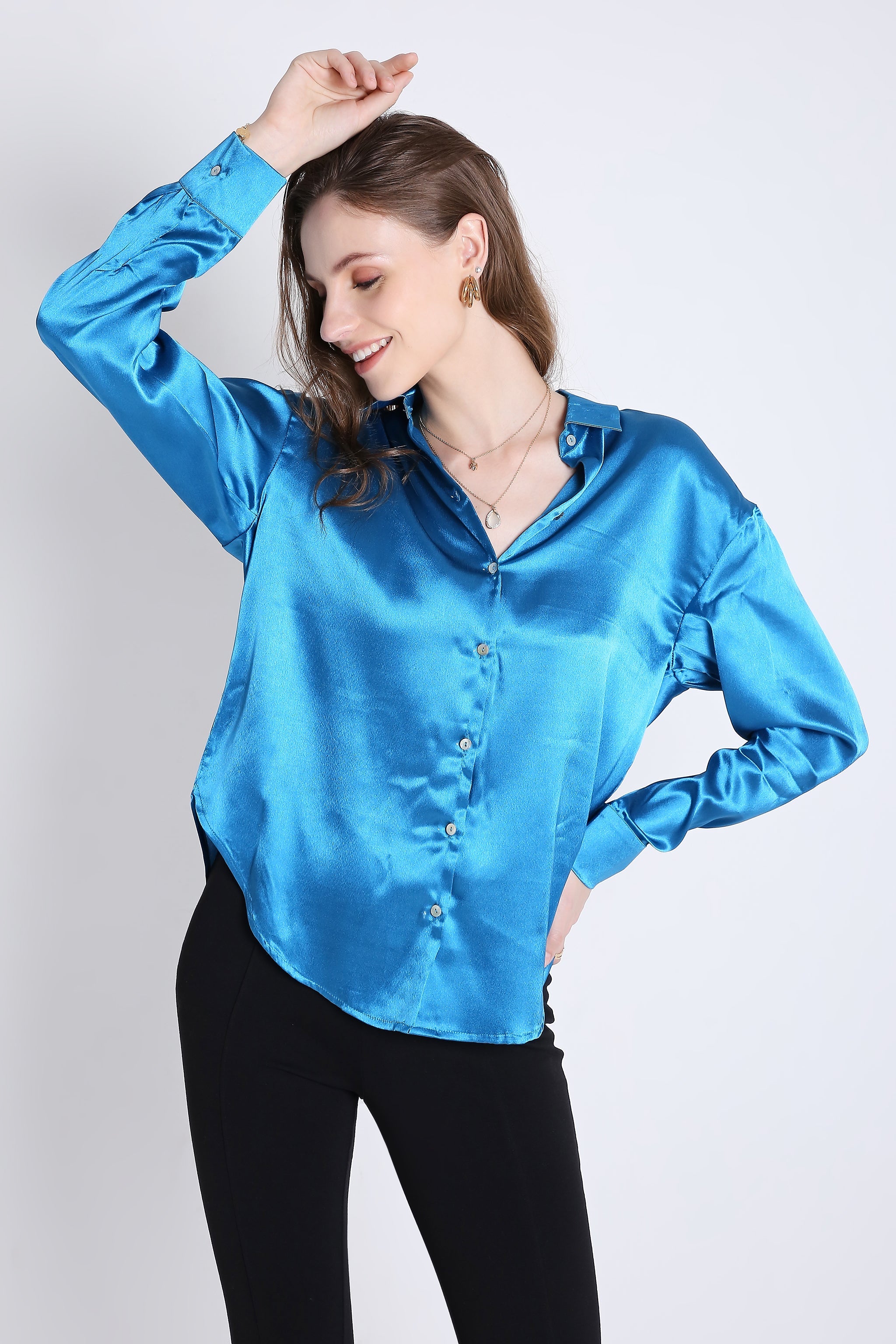 Satin Shirt FRENCH THEORY