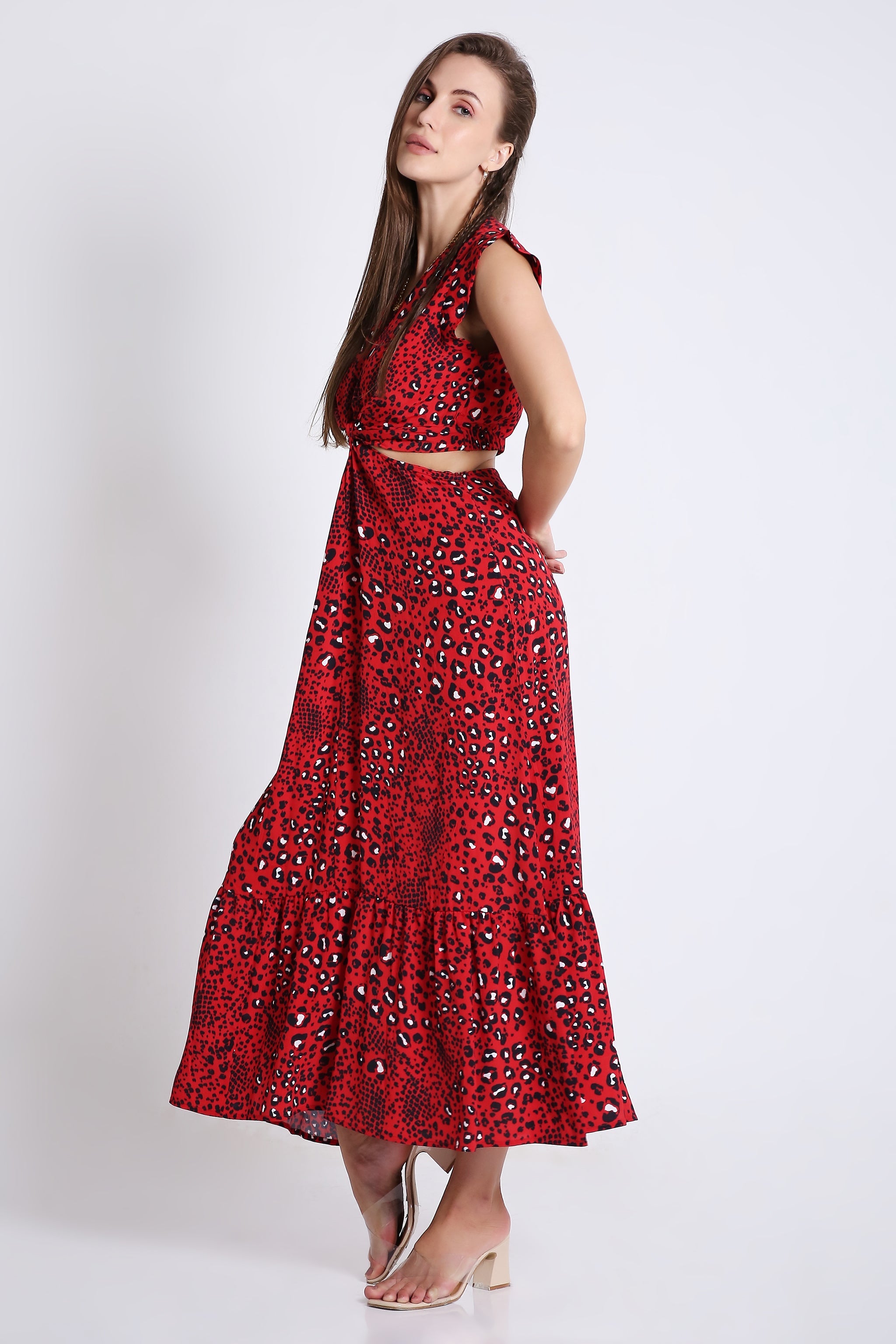 Printed Viscose Resort Vibe Long Dress FRENCH THEORY