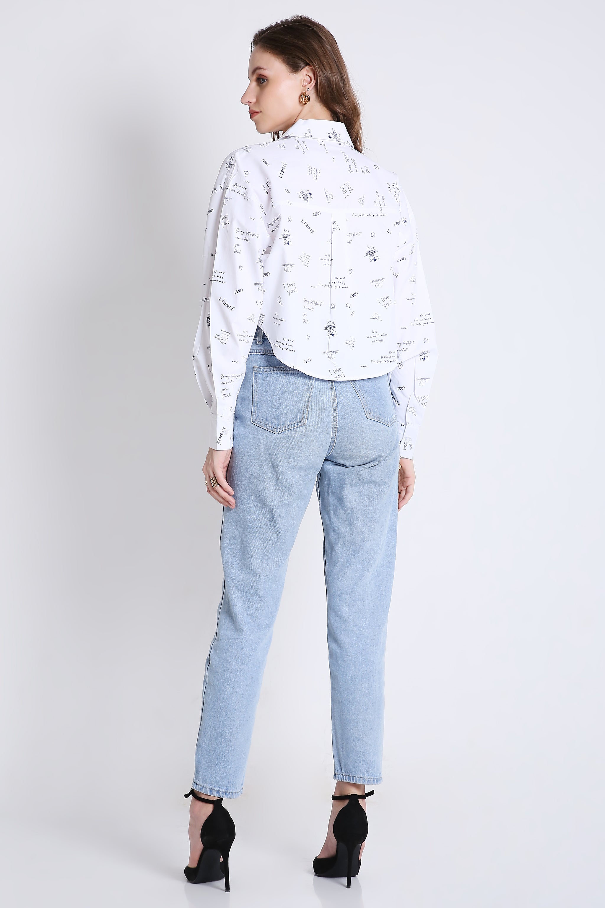 Boxy Fit Crop Shirt FRENCH THEORY