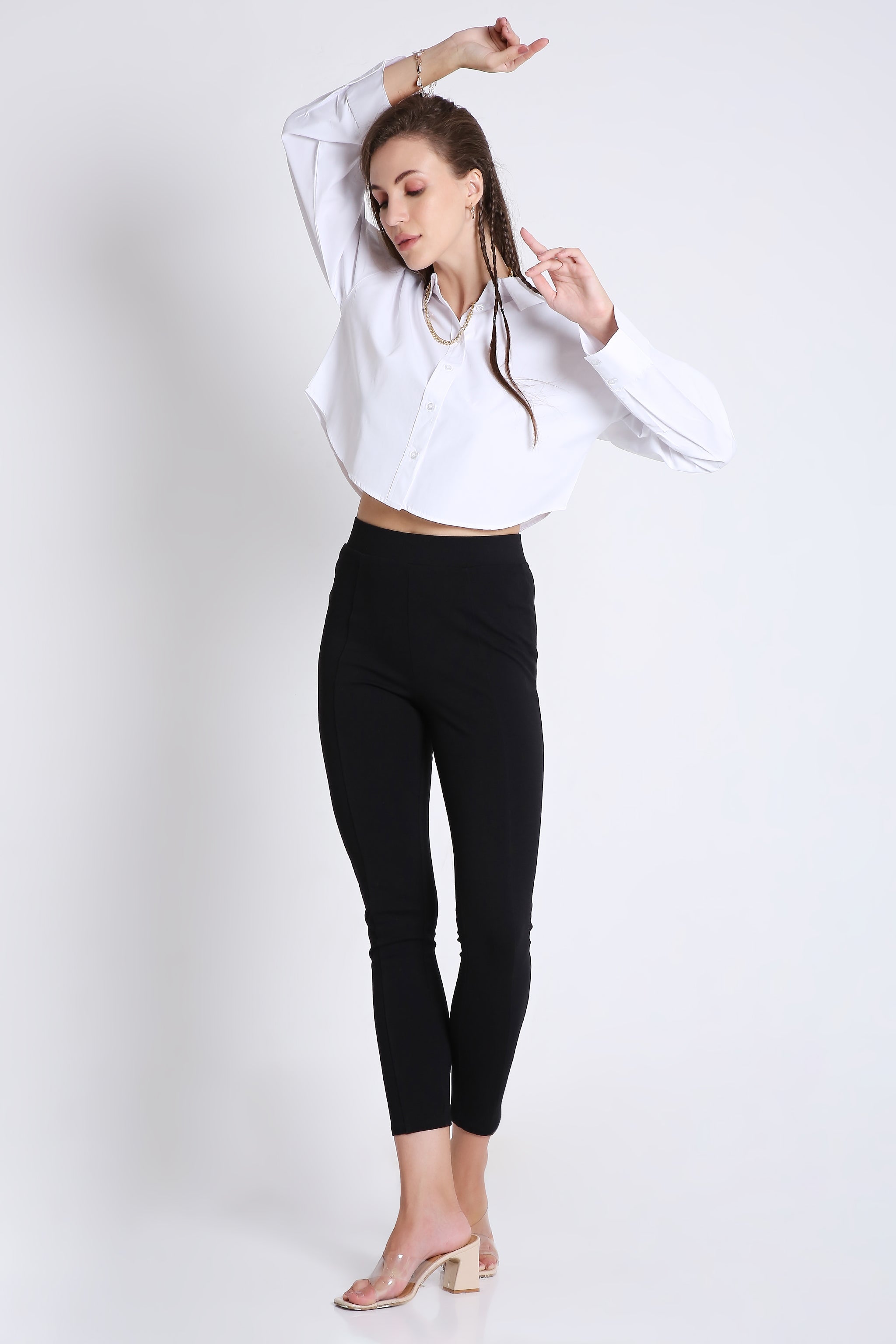 Boxy Fit Crop Shirt FRENCH THEORY