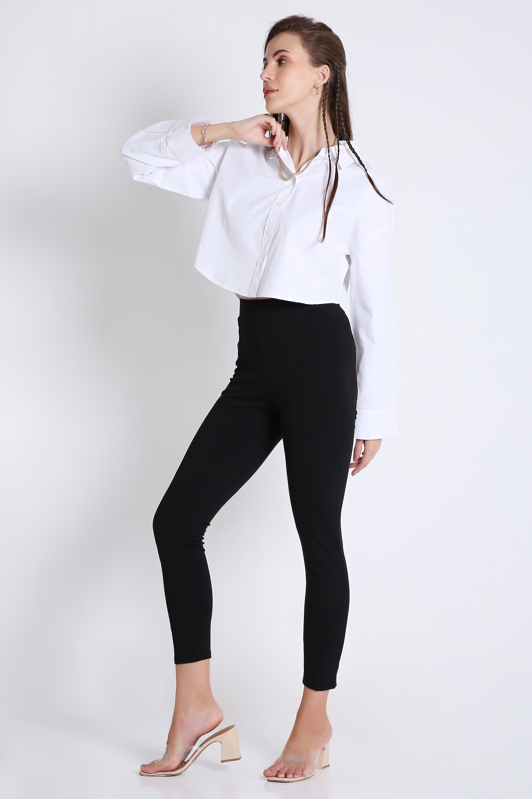 Boxy Fit Crop Shirt FRENCH THEORY