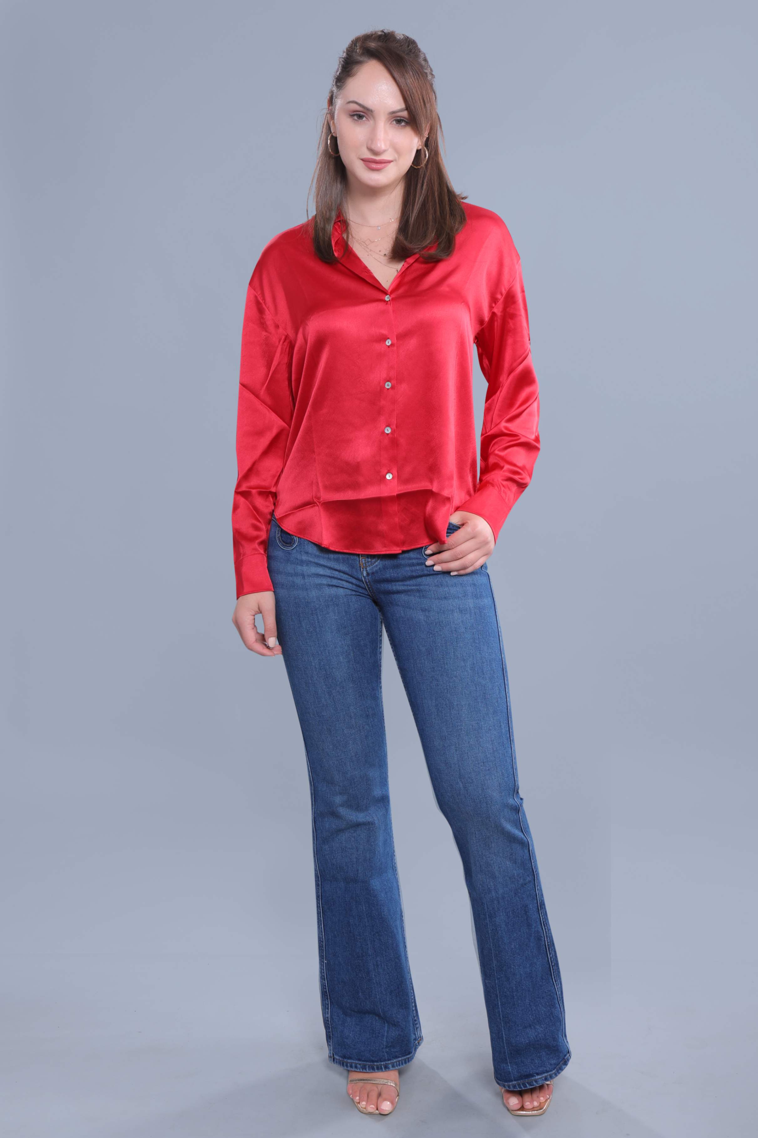 Oversized Satin Shirt FRENCH THEORY