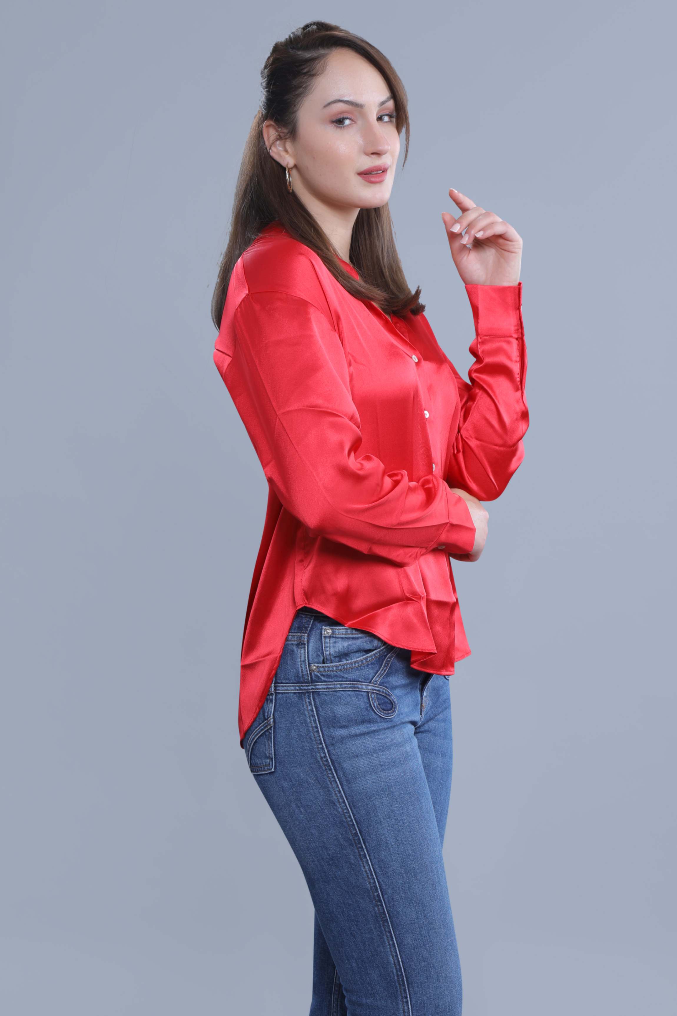 Oversized Satin Shirt FRENCH THEORY