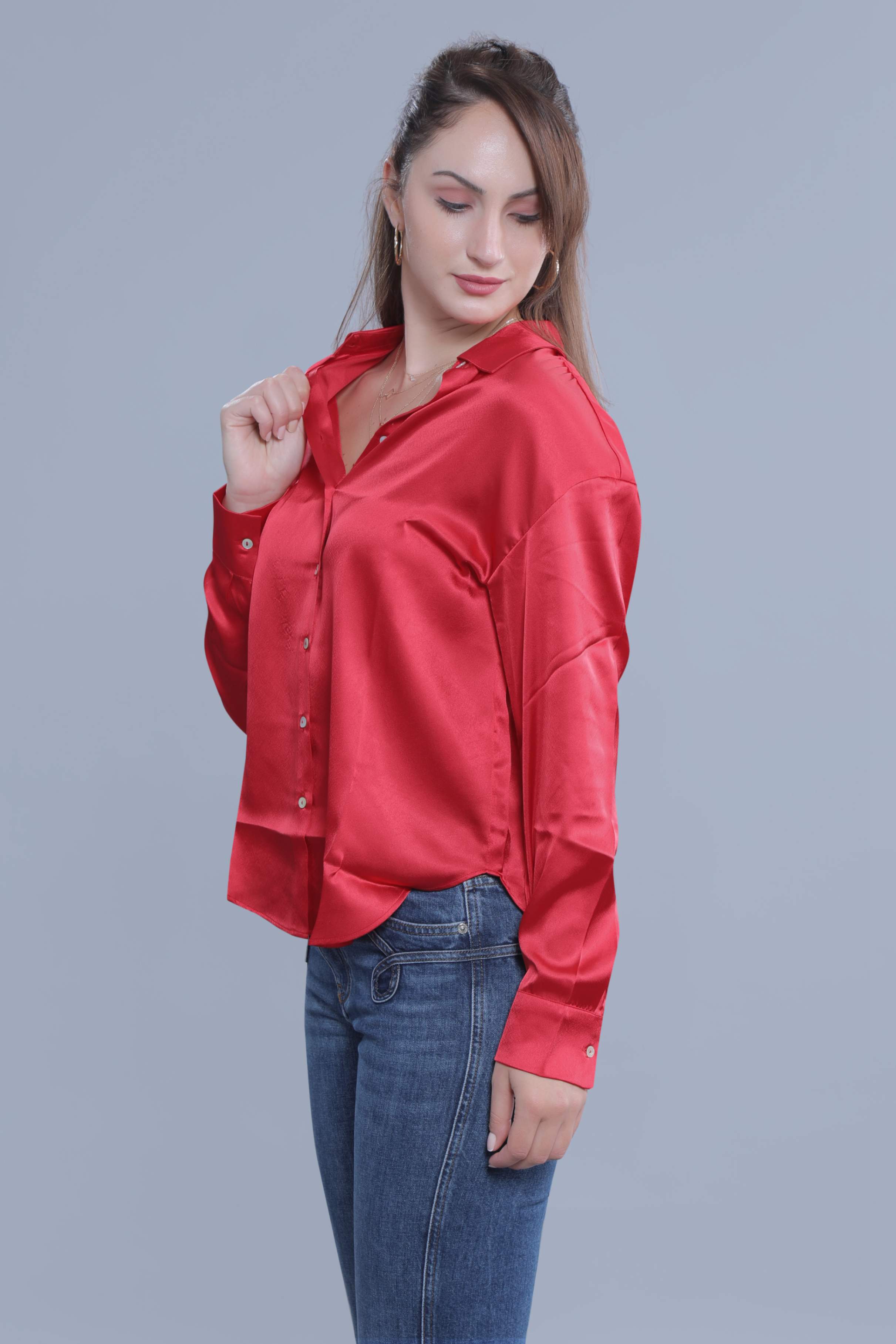 Oversized Satin Shirt FRENCH THEORY
