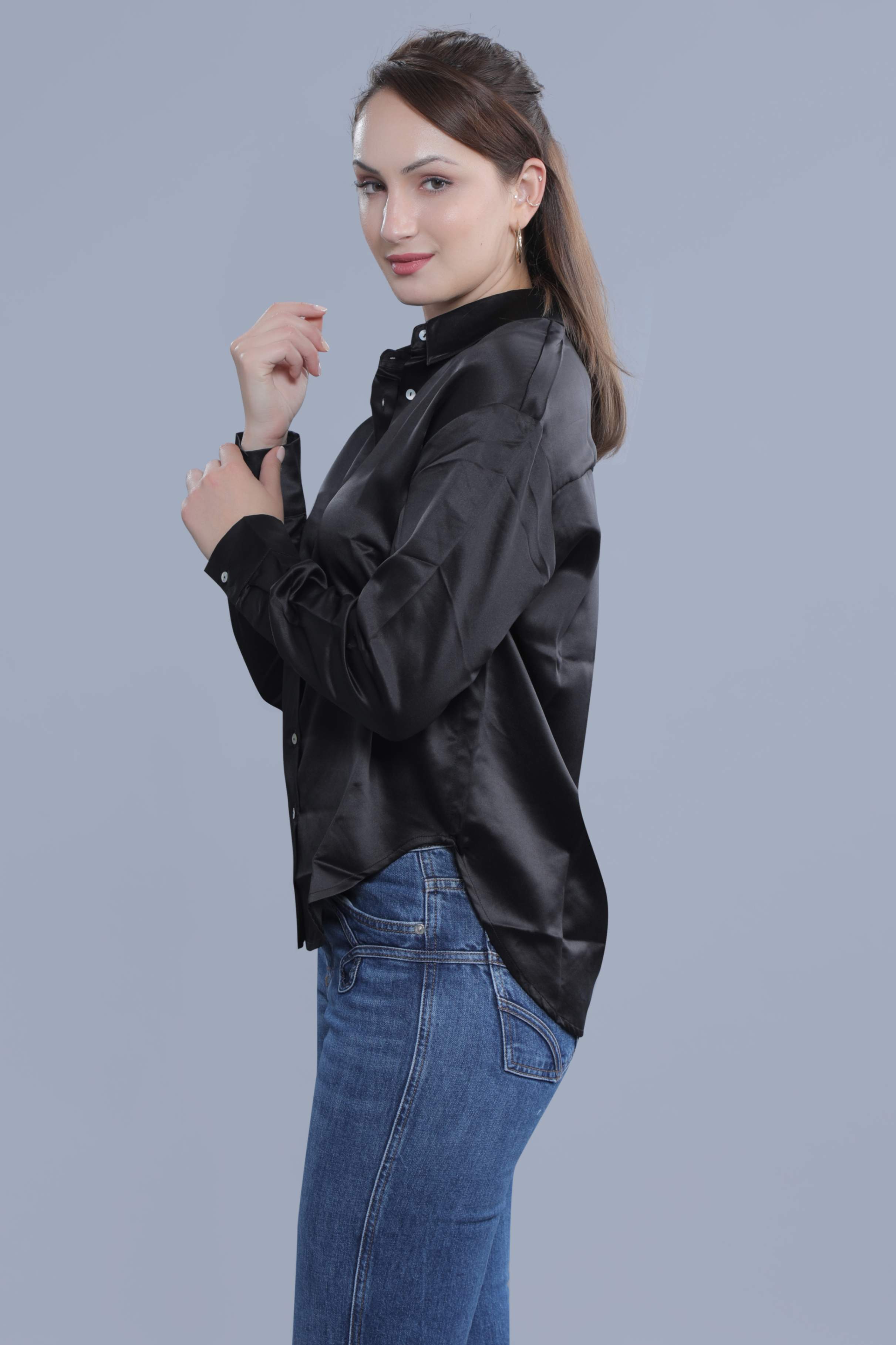 Oversized Satin Shirt FRENCH THEORY