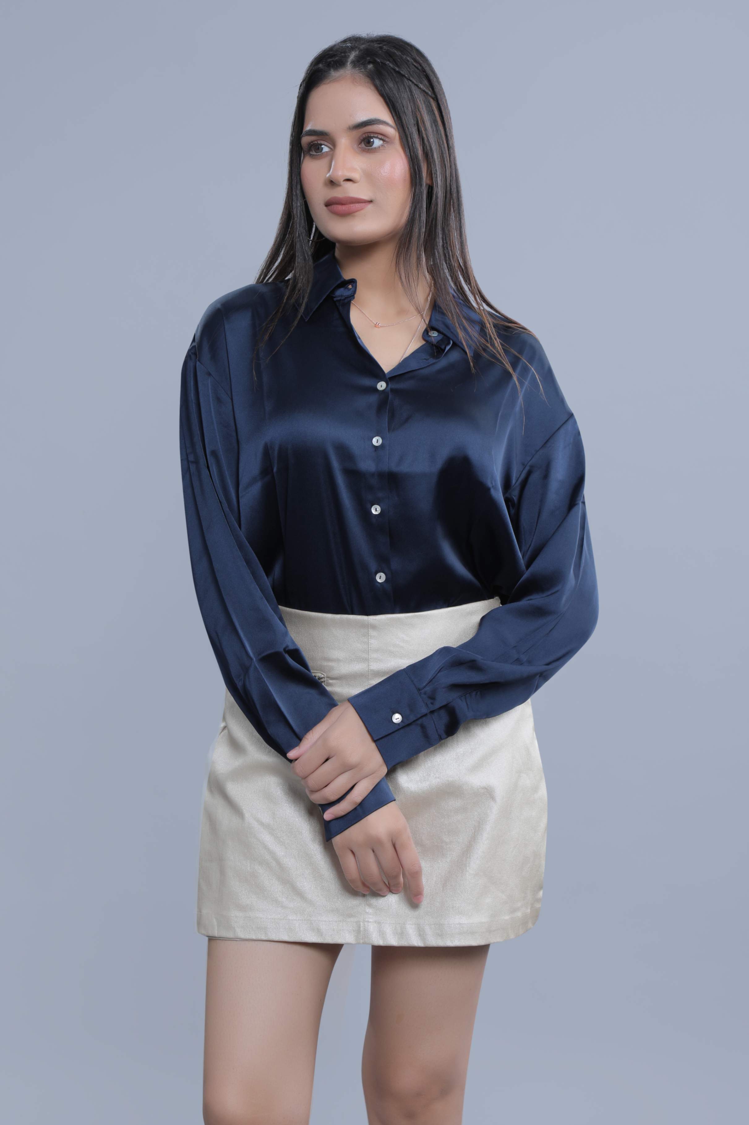 Oversized Satin Shirt FRENCH THEORY