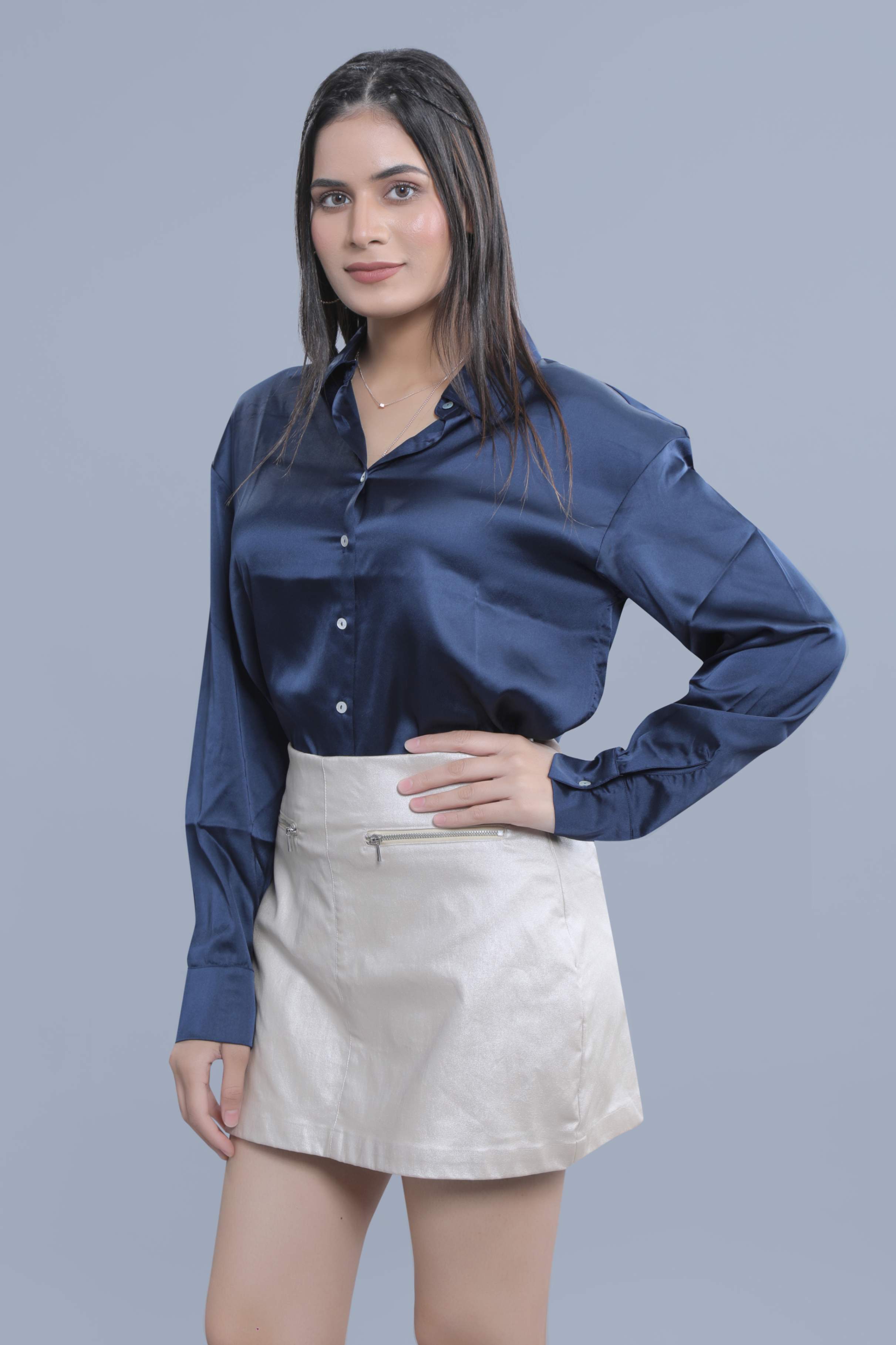 Light Golden Shimmer Mini Skort FRENCH THEORY