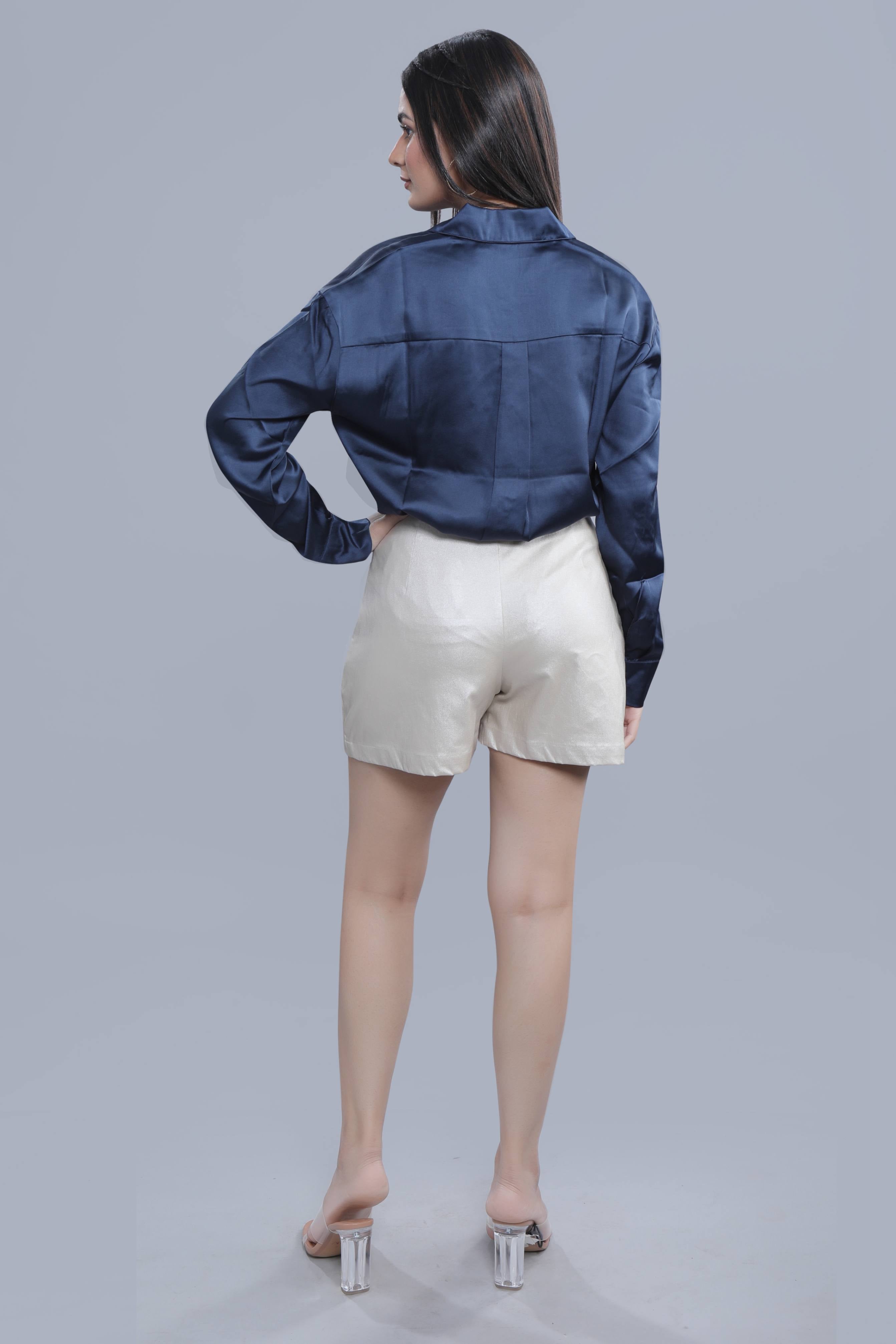 Light Golden Shimmer Mini Skort FRENCH THEORY