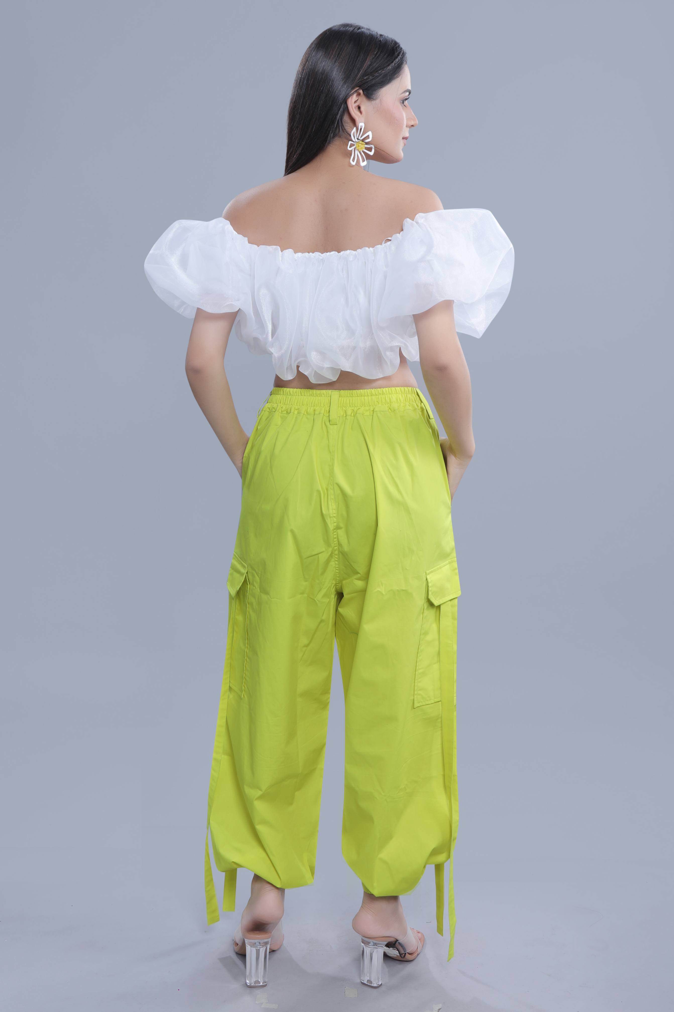 Off-Shoulder Cloud Crop Top FRENCH THEORY